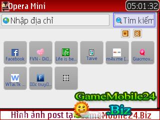 Opera Mini 4.2 benta 26 mod Embeder cực tiện dụng
